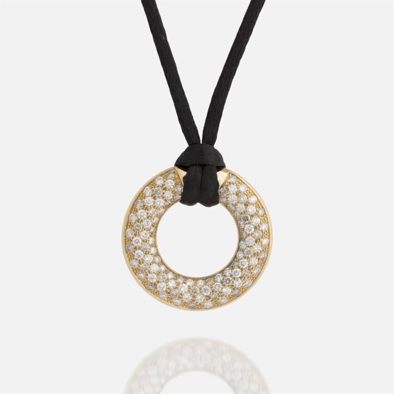 Pendente em ouro com diamantes coleção fancy da Leitão & Irmão