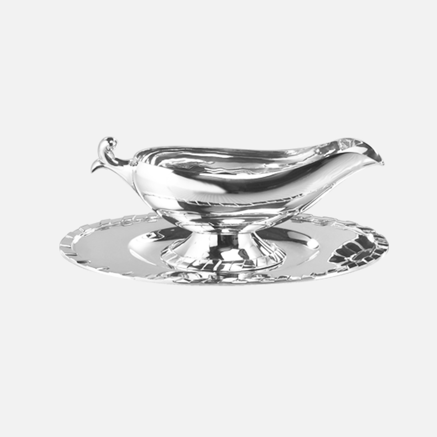 Molheira com prato em prata | Modelo Contas