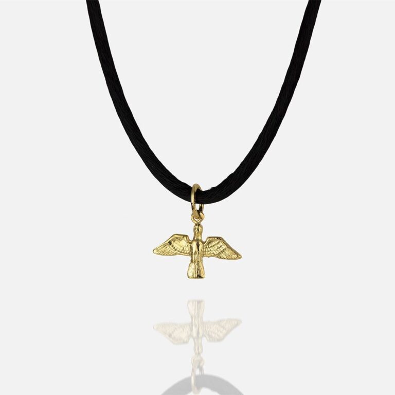 Pendente pomba em ouro amarelo coleção gaia da Leitão & Irmão