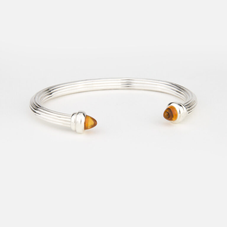 Pulseira torque em prata da Leitão & Irmão