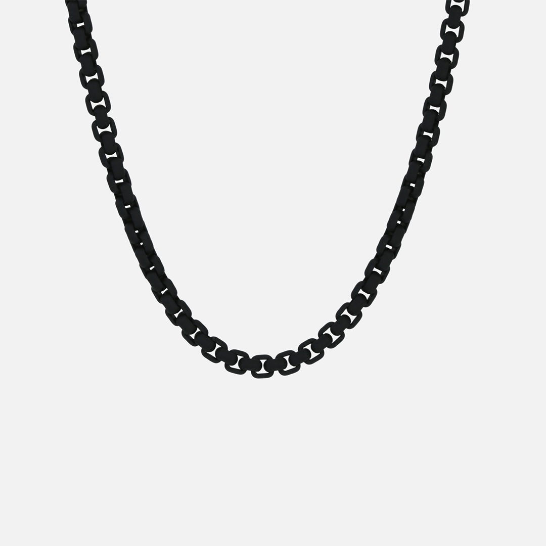 Fio em prata lacada colorida, na cor black matt da Leitão & Irmão.