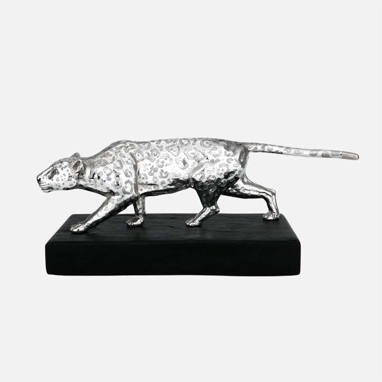 Onça de caça em prata da coleção excecionais da leitão & Irmão