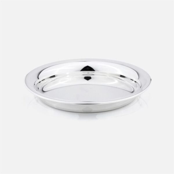 Salva redonda em prata da Leitão & Irmão.