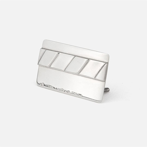 Marcador de Lugar em prata Baixela Pedro Leitão da Leitão & Irmão.