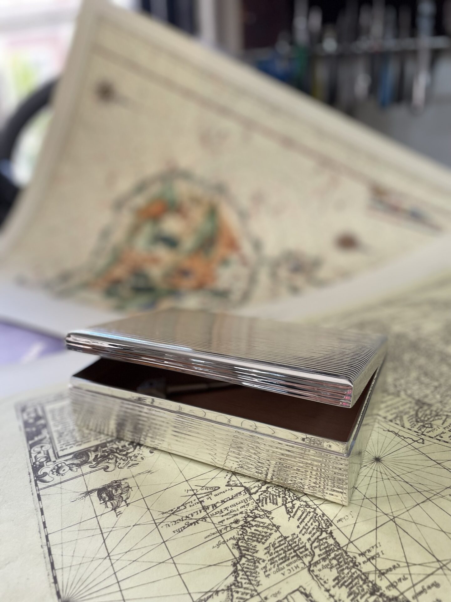 Caixa em prata da Leitão & Irmão