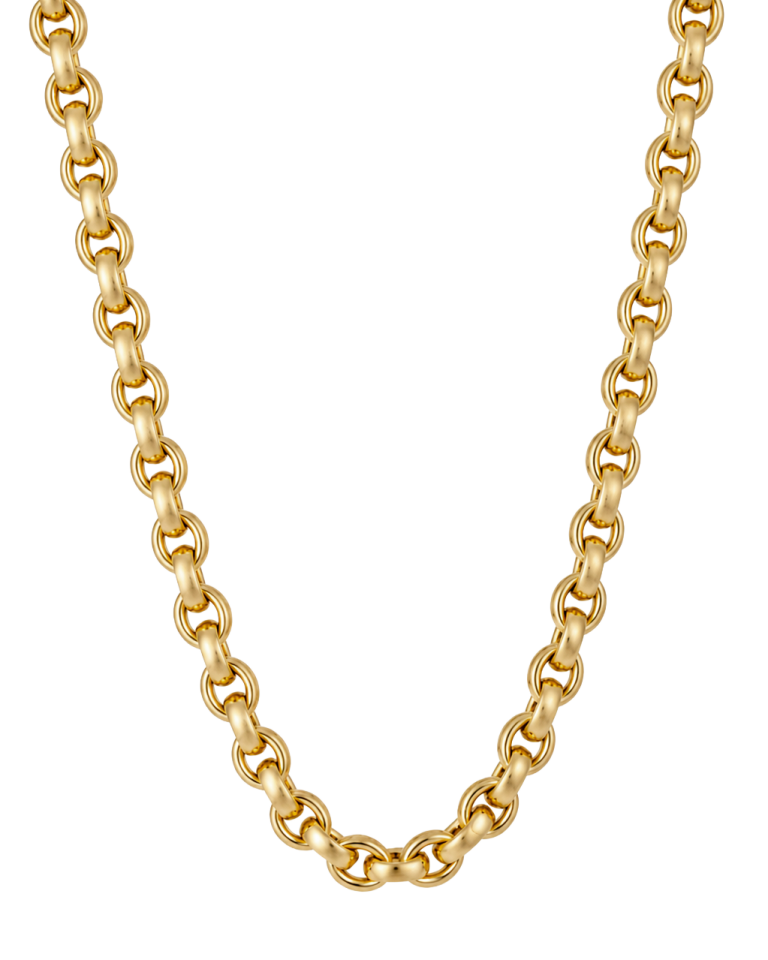 Colar argolas acetinadas em ouro