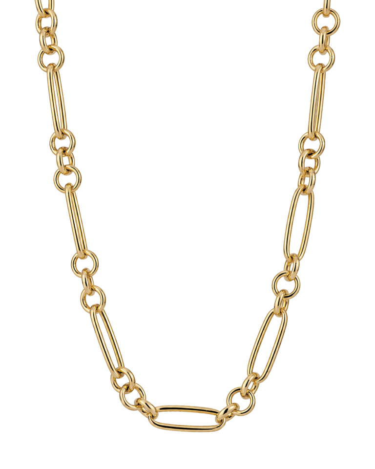 colar argolas em ouro